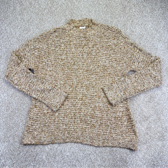 NWT St John’s Bay Textured Knit Sweater Women’s Size PXXL Tan Tweed - Picture 2 of 12